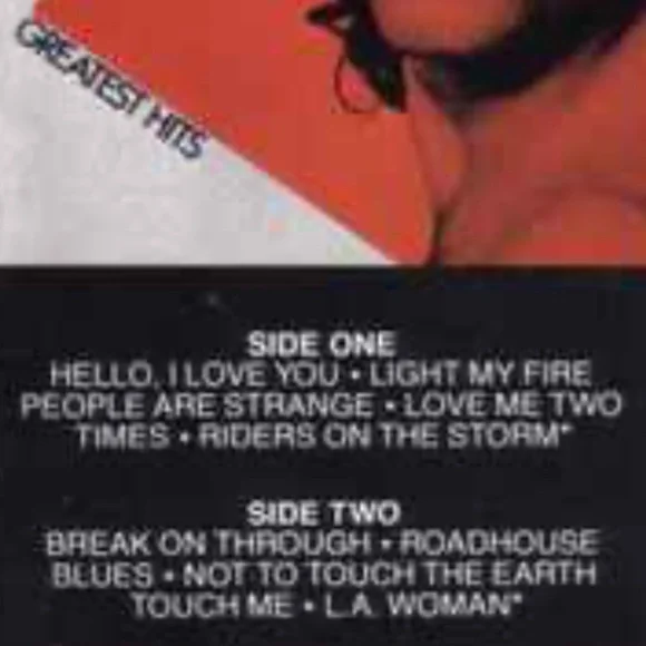 The Doors I Lot of 7 Cassette Tapes Late-1960s to Early-1980s